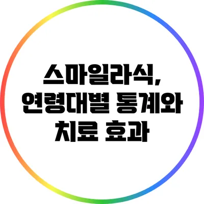 스마일라식, 연령대별 통계와 치료 효과